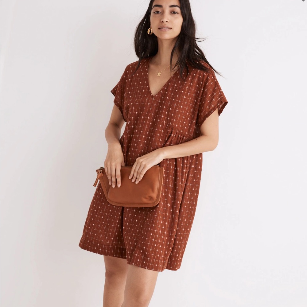 Madewell Brown V-Neck Dress